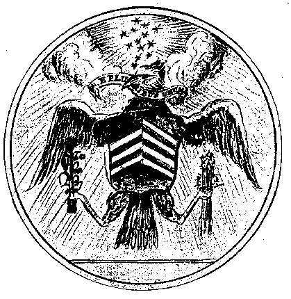 Figure 2: Original rendering of the first Great Seal of the United States by Charles Thomson in 1789.